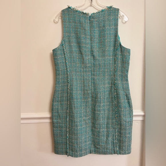 Michael Michael Michael Kors Tweed Sleeveless Sheath Dress Size 12 - Picture 10 of 16